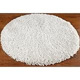 Safavieh Shaggy Rug Hand-woven White (4' Round)