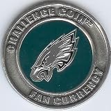 NFL Philadelphia Eagles Challenge Coin Poker Guard with black velvet pouch