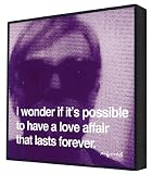 I Wonder if it's Possible Andy Warhol Art 29.7x29.7cm - Box Print