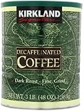 Kirkland Signature Dark Rost Fine Grind Decaf Arabica Coffee,  48 Ounce