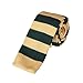 DAO3A01 Multicolors Stripes Microfiber Knit Skinny Tie Various Style Dan Smith