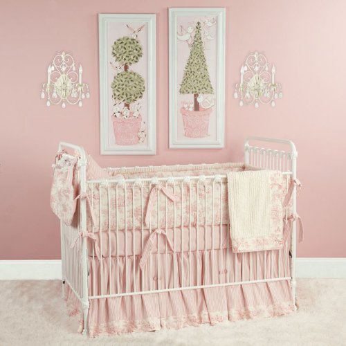 Where to buy Baby Toile in Pink Crib Bedding by Doodlefish Michiko