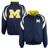 Michigan Wolverines Navy Blue Team Logo Reversible Jacket