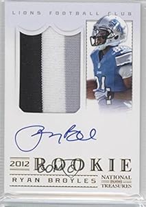 Ryan Broyles #16/49 Detroit Lions (Football Card) 2012 Panini National Treasures Rookie Signature Materials Gold #322