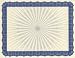 Office Products : Braided Blue Certificates with Seals, 25/pack
