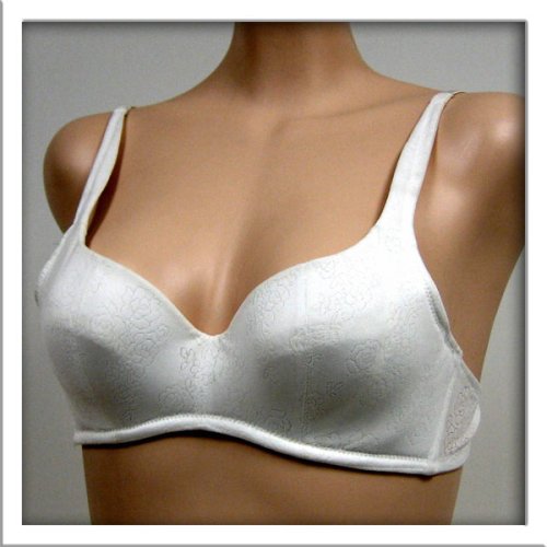 Art-Beau Ivory Lite Pad Demi Cup Bra #2301 sz 34AA