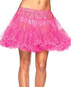 Leg Avenue Women's Petticoat Dress, Neon Pink, One Size