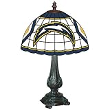 Review Memory Company  / San Diego Chargers NFL Stained Glass Table Lamp