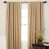 Blackout Pole Top or Back Tab Curtain Panel Set, 96 in set