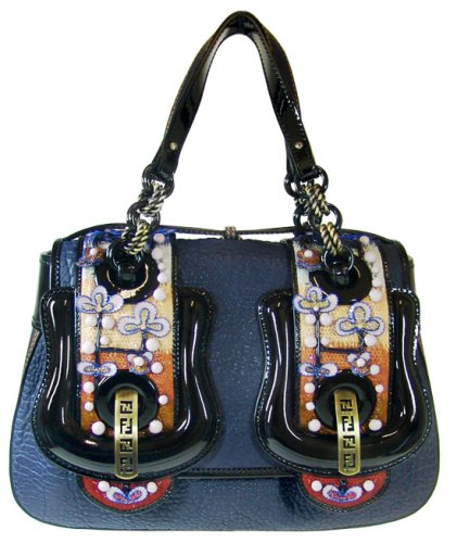 Fendi B.Fendi Blue Detailed Handbag