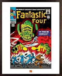 The Fantastic Four - Framed Comic Poster / Art Print (Size: 16" x 20")