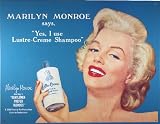 MARILYN MONROE LUSTRE CREAM WERBE BLECHSCHILD USA S357