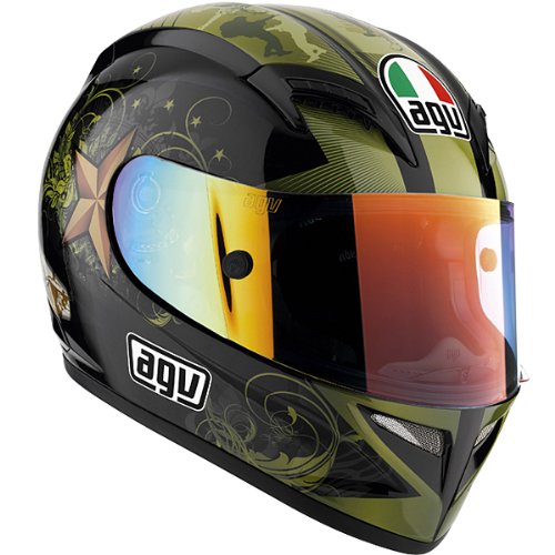 AGV T-2 WARRIOR HELMET BLACK MD