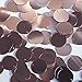 Round Flat Sequin 15mm Top Hole Soft Pink Metallic. Couture Paillettes. Made in USA