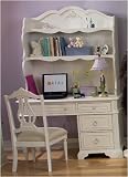 LC Kids Enchantment Computer Desk and Hutch with Optional Chair Enchantment Study Series