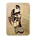 Woman climbing the stairs holding a lamp and.. - Mouse Mat Art247 Highest Quality Natural Rubber Mouse Mats - Mouse Mat