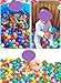 HeroNeo 100pcs 5.5 Centimeter Colorful Ball Fun Ball Soft Plastic Ocean Ball Baby Kid Toy Swim Toy