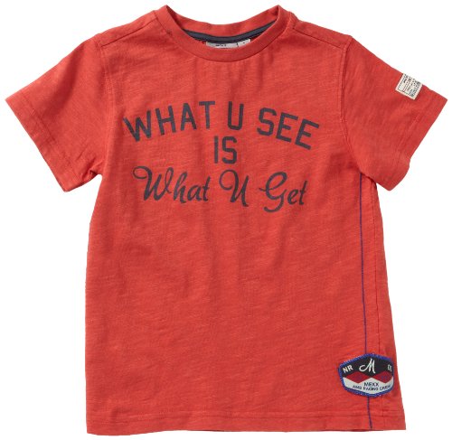 MEXX Jungen T-Shirt K1REA000, Gr. 122/128 (L), Rot (622) Preisvergleich