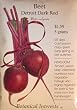 Beet Detroit Dark Red Heirloom Seeds 450 Seeds