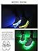 URUOI Unisex 8 Colors Of Light USB Charging White Light Up Shoes LED Sneakers