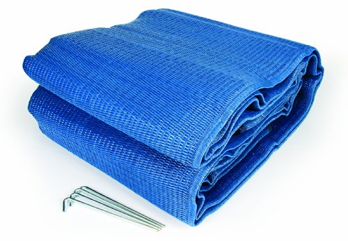 Camco 42821 RV Awning Leisure Mat (9' x 12', Blue) On Sale
