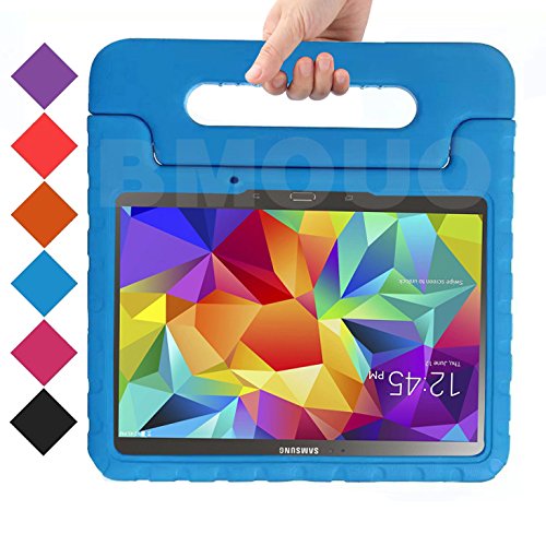 Samsung Galaxy Tab S 10.5 Kids Case - BMOUO EVA Shock Proof Case Light Weight Kids Case Super Protection Cover Handle Stand Case for Kids Children for Samsung Galaxy TabS 10.5-inch Tablet - Blue Color