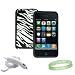 Apple Ipod Touch 8 GB / 32 GB / 64 GB 3rd Generation 3G ( Newest Version ) Zebra Sili...