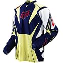Fox Racing Airline Men's Motocross Motorcycle Jersey - Color: Blue/Yellow, Size: 2X-Large