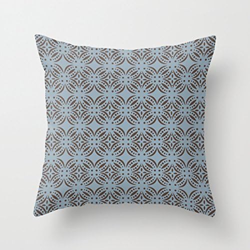 LANYE Moroccan Tile Throw Pillow Cover Cushion Case 18"