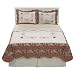 Classic Home Tan & Red Quilt - Full/Queen Image