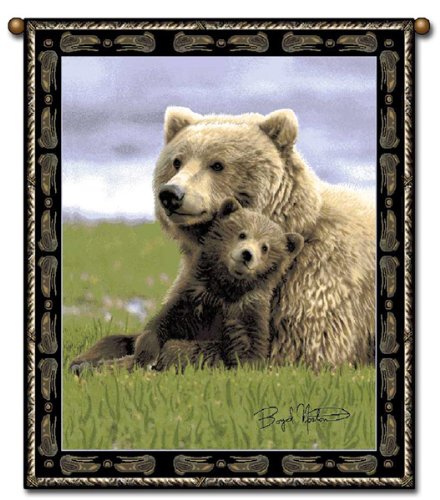 Boyd Norton Bear Tapestry Wall Hanging