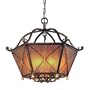 CHESHIRE 6LT PENDANT BRONZE LEAF