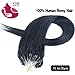 Fabwigs Micro Loop Ring Human Extensions - 18 20 22 Inch 100pcs 50g Set - Silky Straight Loop Weft Human Remy Hair (12 Colors Available)