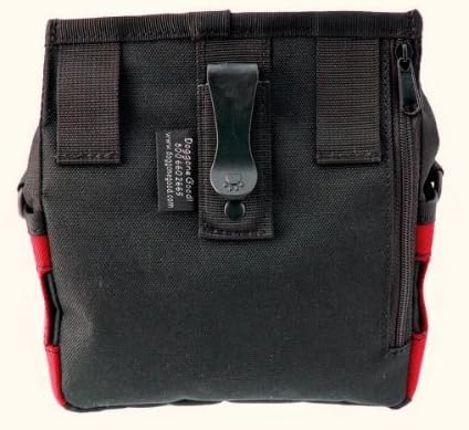 Dog Treat Bag Pouch - Doggone Good - Rapid Rewards Deluxe Training Pouch - FREE Clicker (Red) W/O Belt