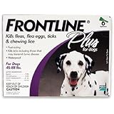 Merial Frontline Plus Flea and Tick Control for  45 to 88-Pound Dogs, 6 Applicators