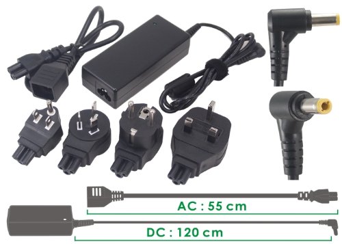 Battery2go 1-year Warranty Adapter Supply 100-240V For AcerNote Aspire 5315-2187, TravelMate 653LC, Aspire 4730-4758