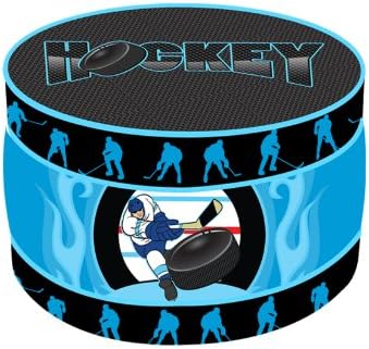 Newco Kids Hockey Slap Shot Round Large Storage ottoman