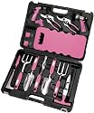 Apollo Precision Tools 18-Piece Garden Tool Set, Pink #DT3795P