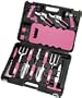 Apollo Precision Tools DT3795P 18-Piece Garden Tool Set, Pink