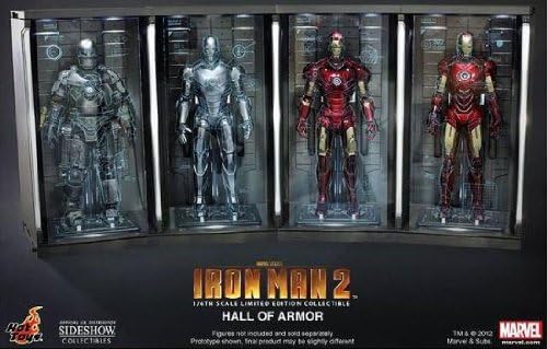 Iron Man Hot Toys Movie 1/6 Scale Collectible Hall of Armor Set of 7 Bays