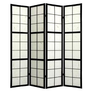 Asian Home D�cor - 6ft. Mado Japanese Folding Shoji Privacy Floor Screen Divider - 4 Panel... by ORIENTAL FURNITURE