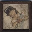 Dollhouse Artwork Print of a Girl & Her Dolly