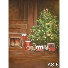 10'x20' Christmas 5 Scenic Muslin Background Backdrop
