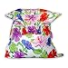 Fashion Bull Bean Bag Chair in Paradise Flower Fabric: Saint - Tropez
