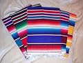 Large Authentic Mexican Serape Saltillo Blankets 7'/5' Assorted Colors