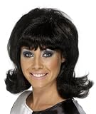 from Smiffys Smiffys 60s Flick Up Wig (Black) Model 94069