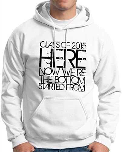 Started from the Bottom Class 2015 Bottom Up Hoodie Sweatshirt Medium White