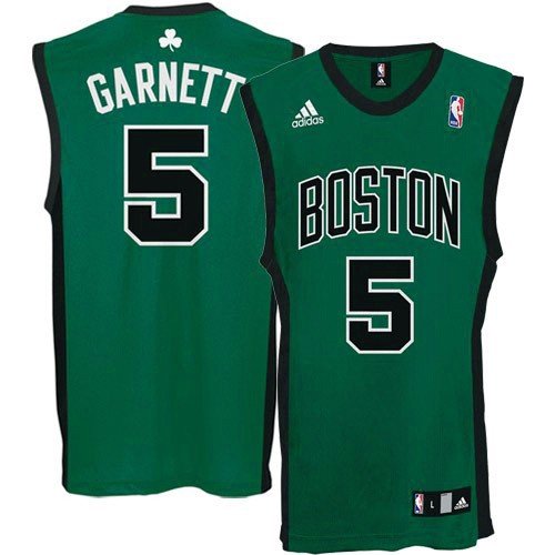 adidas Boston Celtics #5 Kevin Garnett Green Youth Replica Jersey