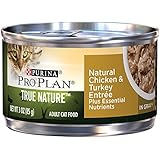 Purina Pro Plan Wet Cat Food, Tue Nature, Natural Turkey & Chicken Entr&eacute;e, 3-Ounce Can, Pack of 24