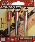 Milescraft 2210 Long Reach Router Bit Set